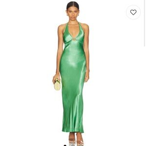 Bec + Bridge Green Apple Satin Gown